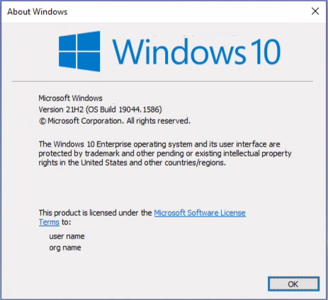 Windows 365 Windows version
